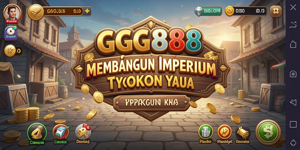 Tampilan gameplay menarik GGG888 dengan berbagai aktivitas Tycoon.