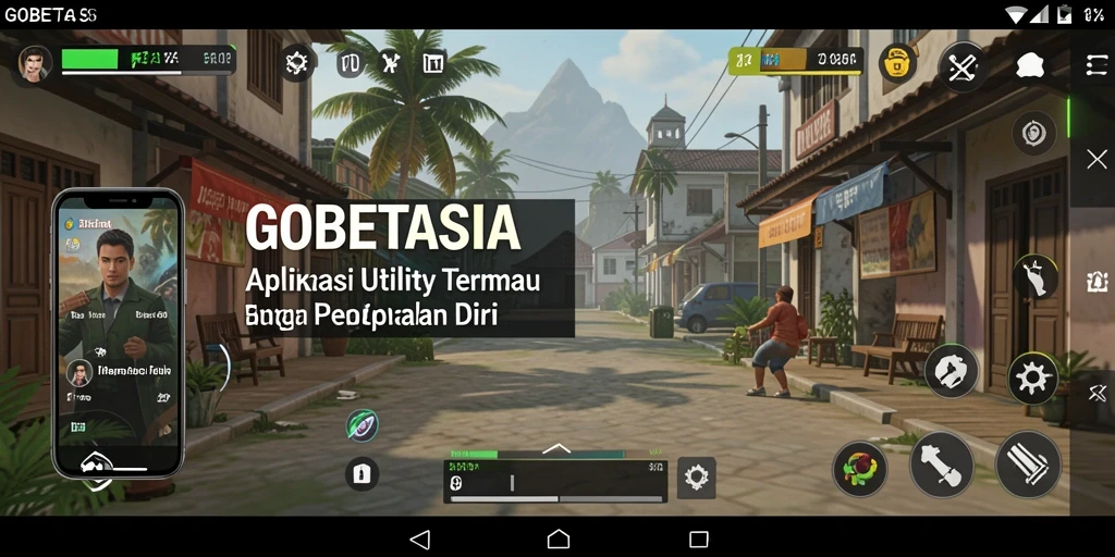 Tampilan utama GOBETASIA menampilkan fitur-fitur pengelolaan aktivitas.