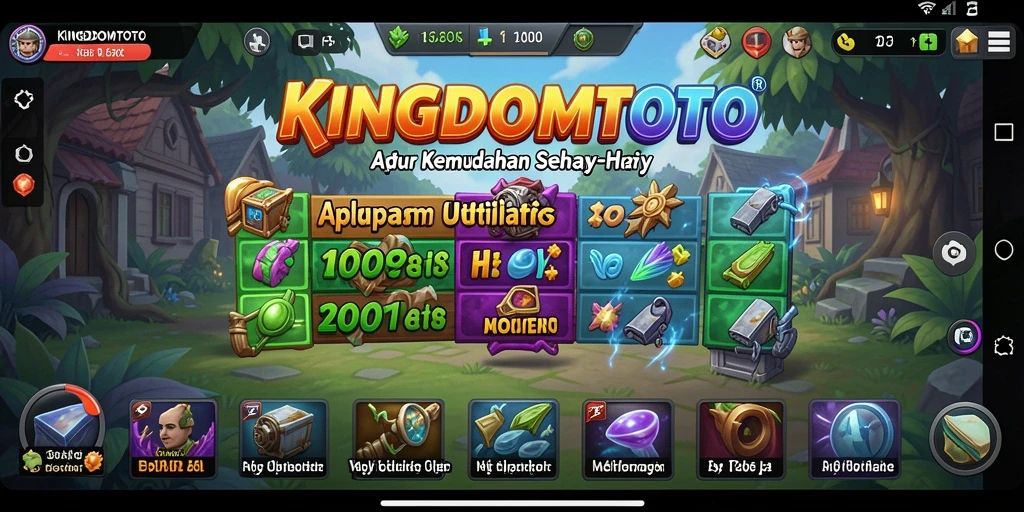 Tampilan utama KINGDOMTOTO yang memudahkan navigasi pengguna.