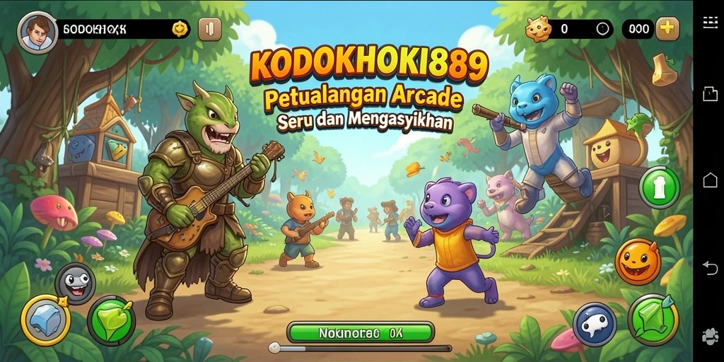 Screenshot gameplay KODOKHOKI889 yang menampilkan aksi seru dan tantangan.