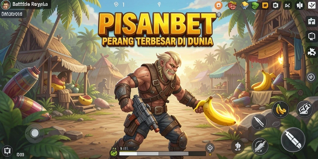 Tampilan gameplay seru dalam pertempuran Battle Royale.