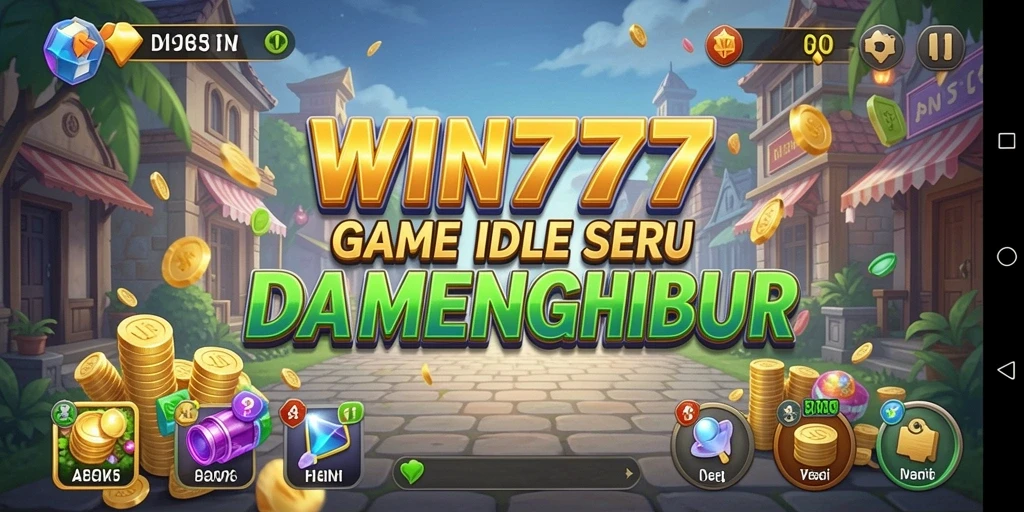 Tampilan menarik gameplay Idle WIN777 dengan grafis cerah.