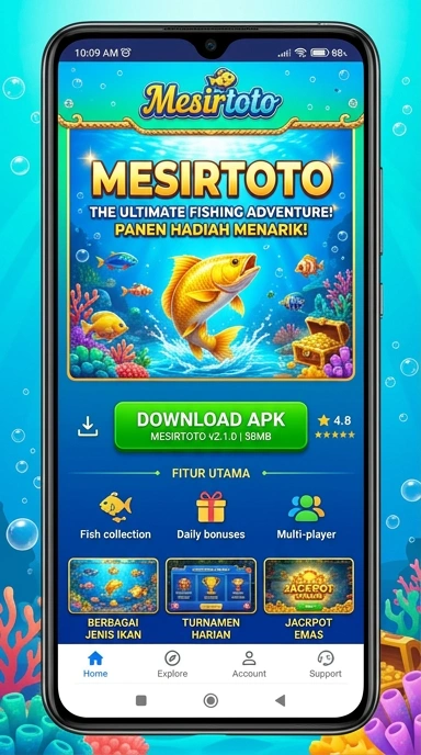 Tampilan antarmuka mesirtoto yang sederhana dan user-friendly.